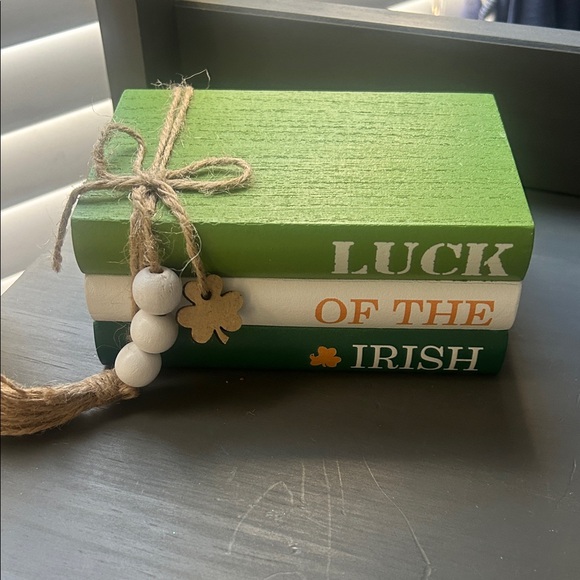 Other - St Patrick’s day Stacked Books Decor